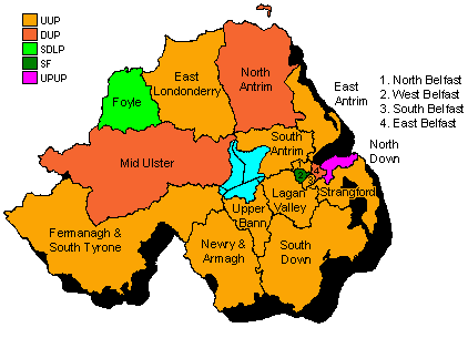 Northern Ireland Boundaries 1983 - 1992