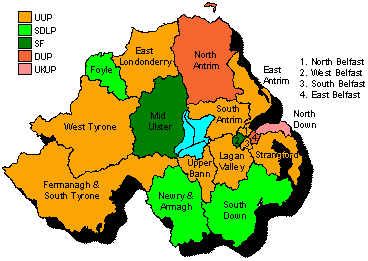 Northern Ireland Boundaries 1997 - 2010