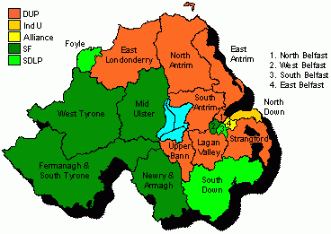 Northern Ireland Boundaries 2010 - present