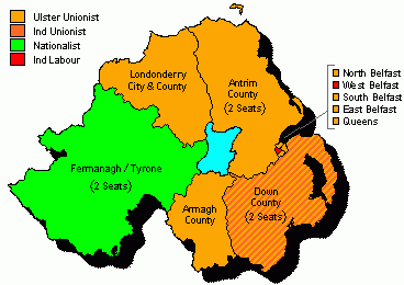 Westminster Election Map 1945